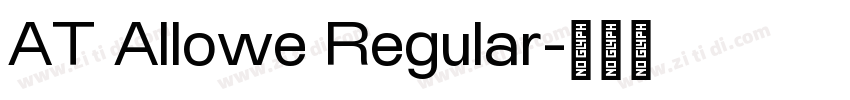 AT Allowe Regular字体转换